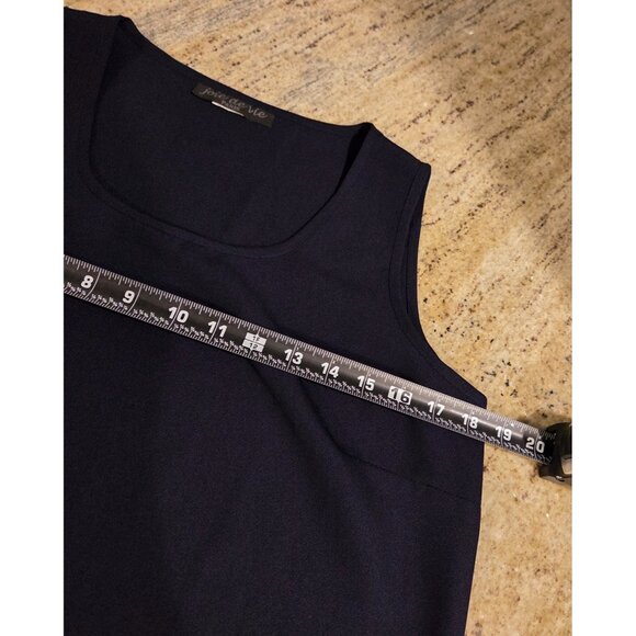 Vtg Joie de Vie Dress Set Sz 10 Button Shirt Blue Floral Embroidered Side Slits - Picture 11 of 16